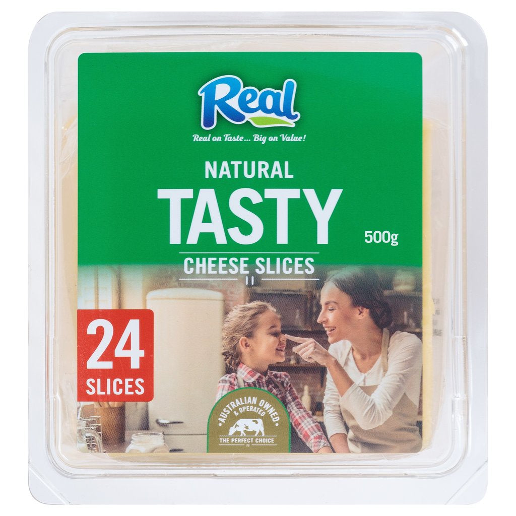 Real Tasty Cheese Slices 750g