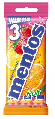 Mentos Fruit 3 pack