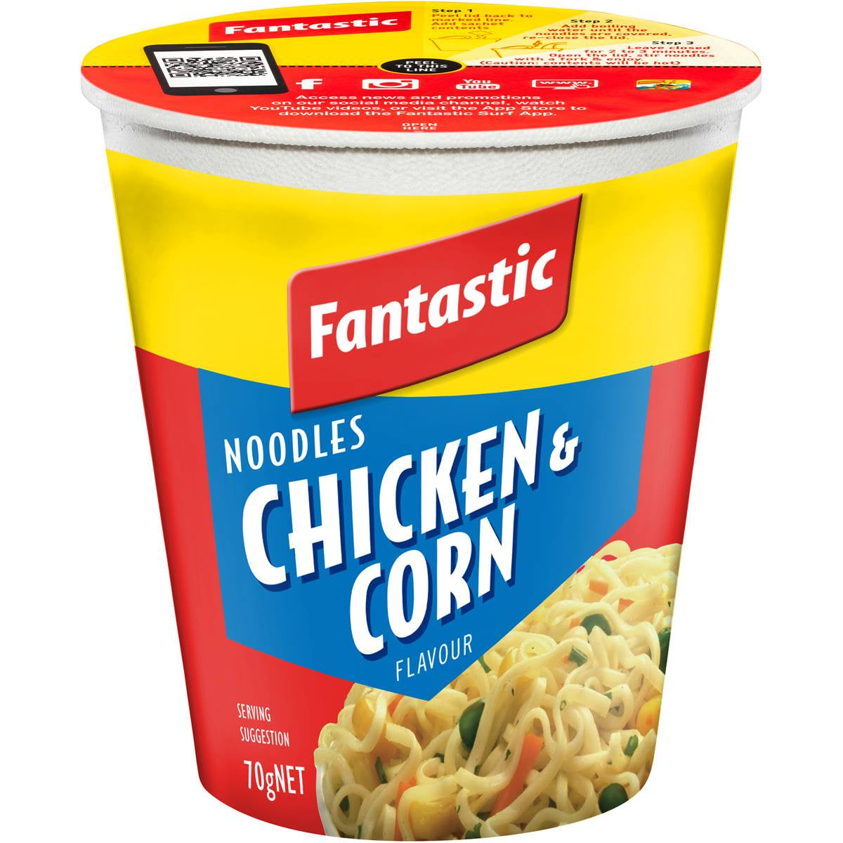 Fantastic Noodles Chicken and Corn 70g