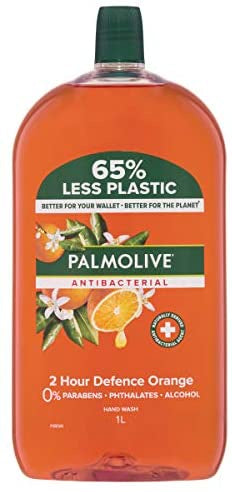 Palmolive Liquid Hand Wash Soap Refill Orange Defence 1L