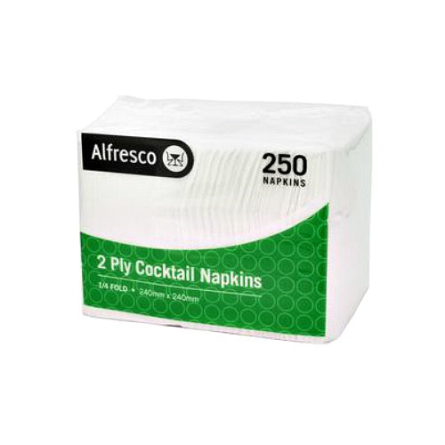 Alfresco 2ply Cocktail Napkin 250 pack