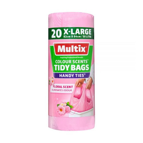 Multix Tidy Bags Floral Scent 50L 20 pack