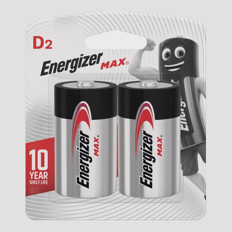 Energizer Max Batteries D 2 Pack