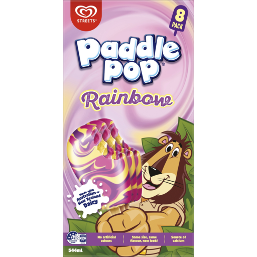 Streets Paddle Pop Rainbow 8 pack