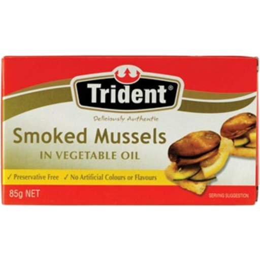 Trident Smoked Mussels 85g