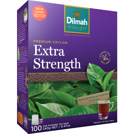 Dilmah Premium Ceylon Extra Strength Tea Bags 100 Pack