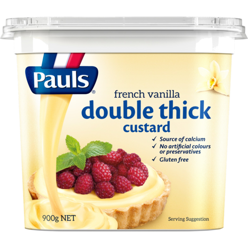 Pauls Double Thick French Vanilla Custard 900gm