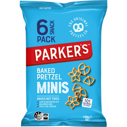 Parker's Baked Pretzel Minis 6 pack