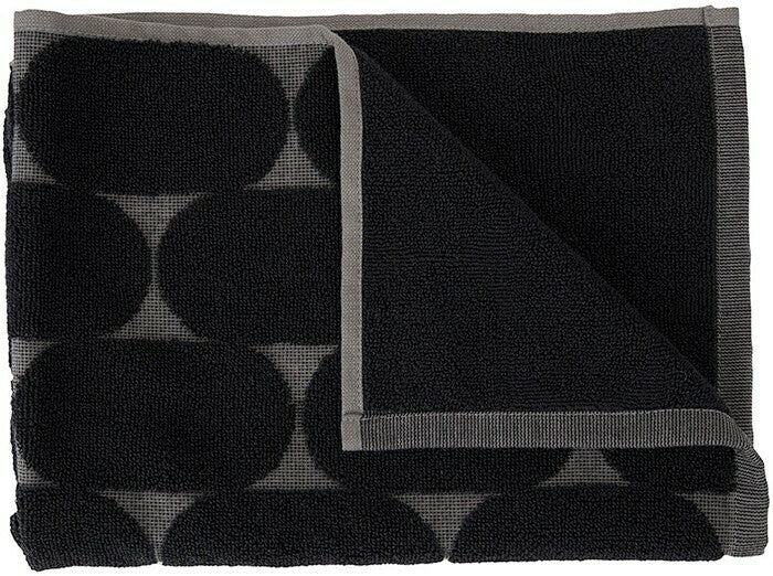 Lozenge Hand Towel - Black