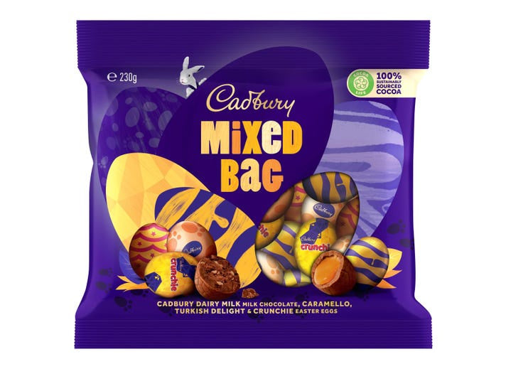 Cadbury Mixed Bag Easter Eggs 230g