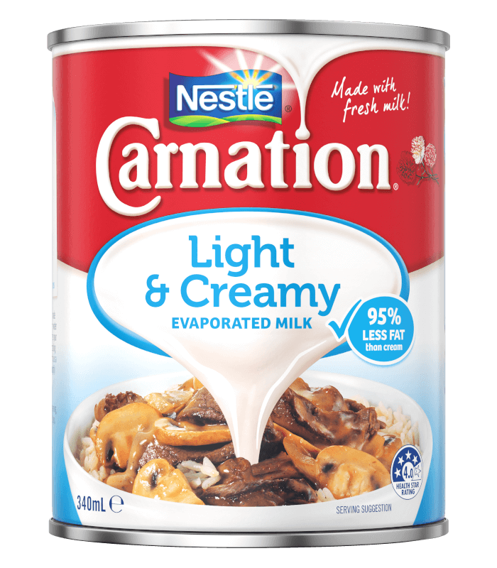 Nestle Carnation Light and Creamy Evaporated Milk 340mL