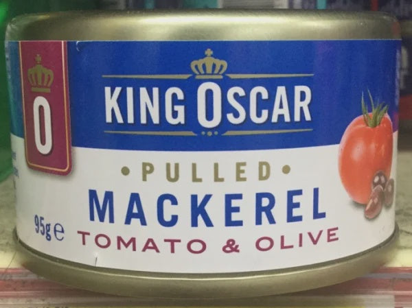 King Oscar Mackerel Tomato and Olive 95g