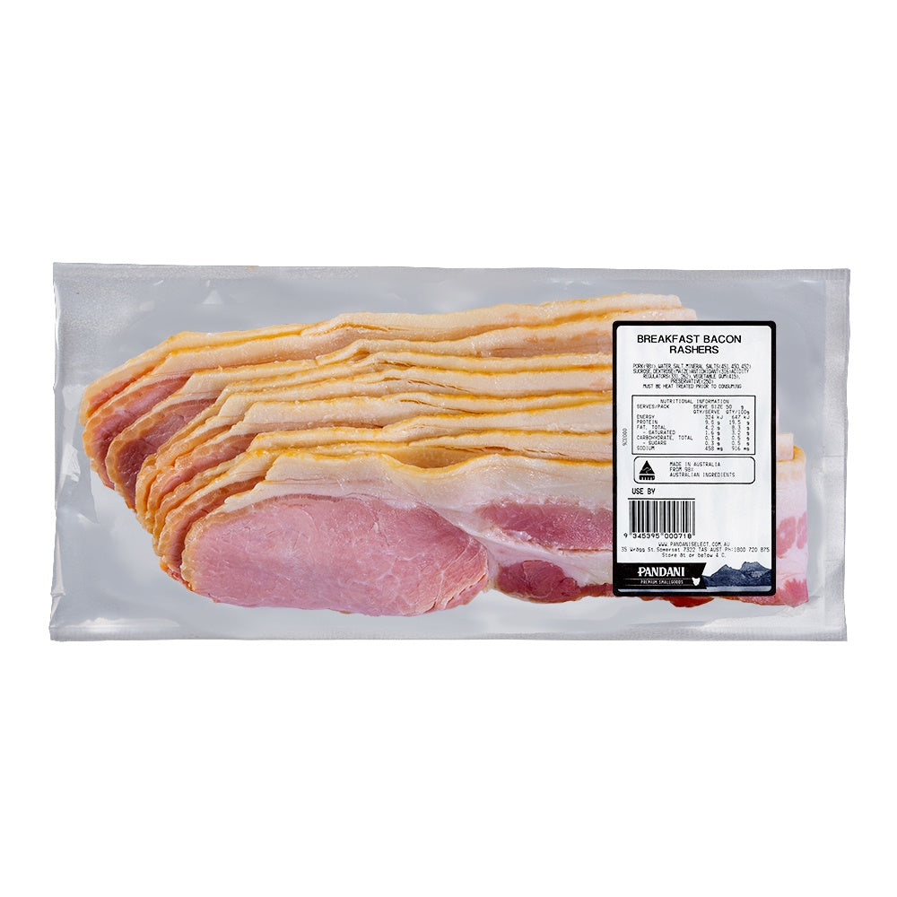 Pandani Breakfast Bacon Rashers 500g