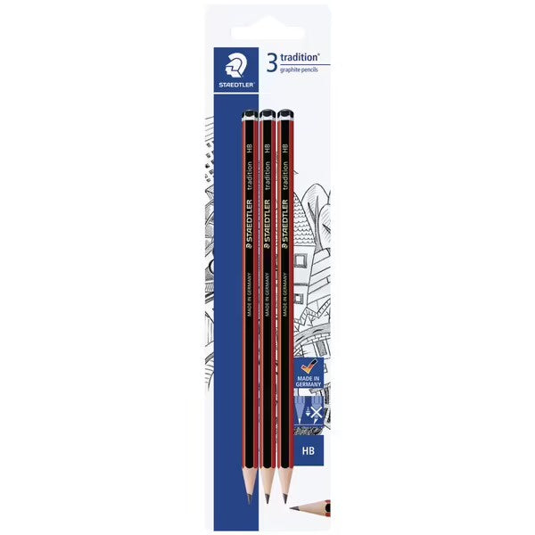 Staedtler Traditional 110 Pencil HB 3pk