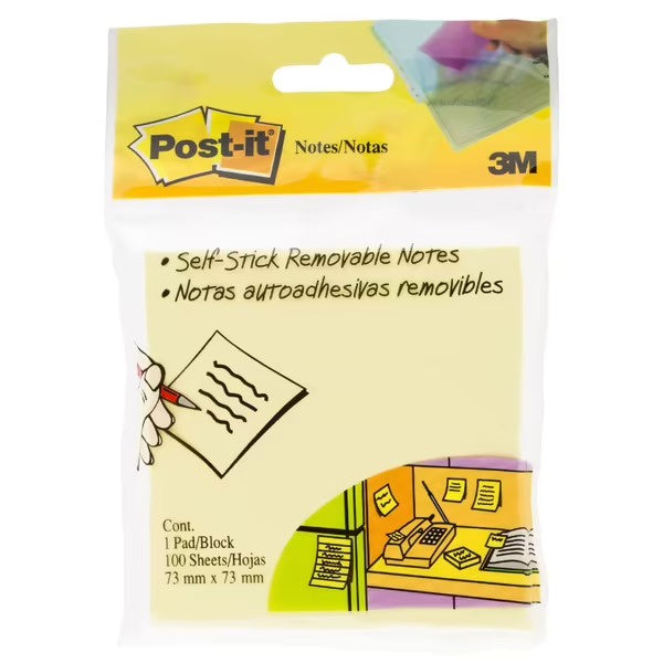 Officeworks Post it Notes 100 sheet Yellow