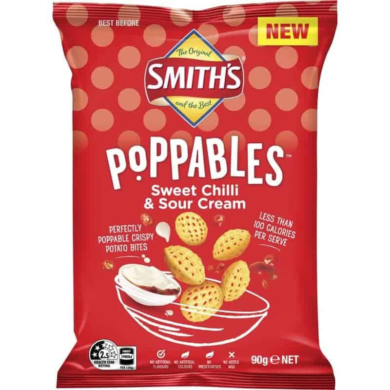 Smith's Poppables Sweet Chilli & Sour Cream 90g