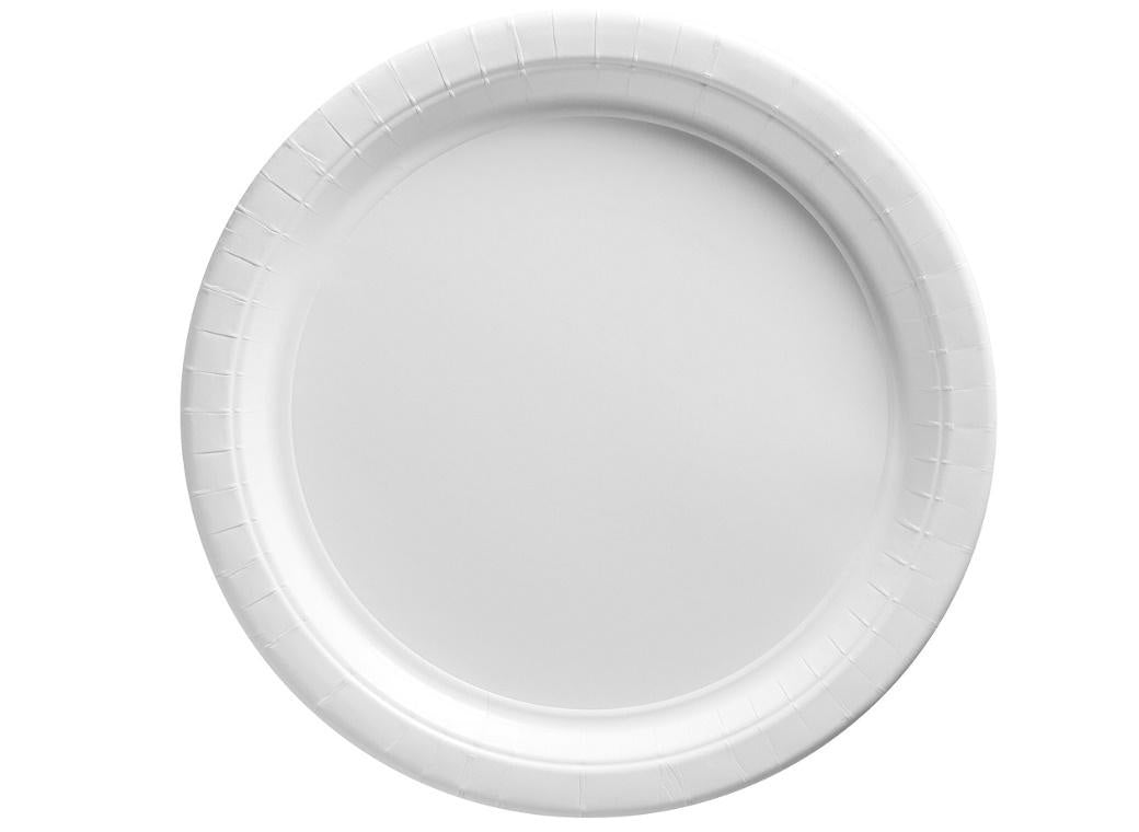 White Paper Plates 20pk